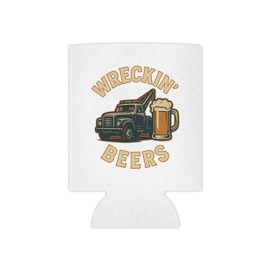 Wreckin' Beers Can Cooler – Funny Beer Mug Holder, Perfect for Parties, Barbecues, Father's Day Gifts, and Tailgates
